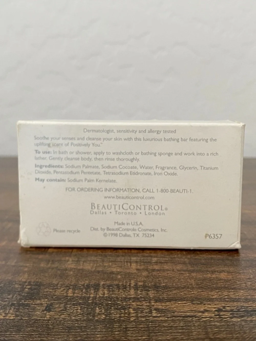 BeautiControl Jinger Heath POSITIVELY YOU Bathing Bar Soap SEALED NEW